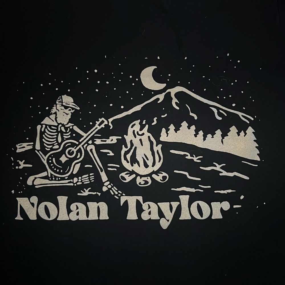 Nolan Taylor Music Shirt, size Small. Bella & Canvas. Super soft Unisex